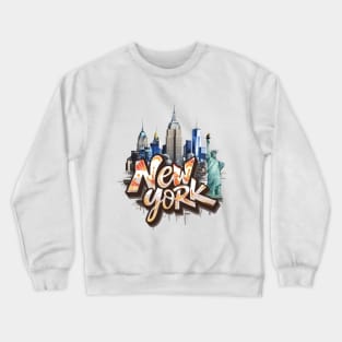 New York City landmarks Crewneck Sweatshirt